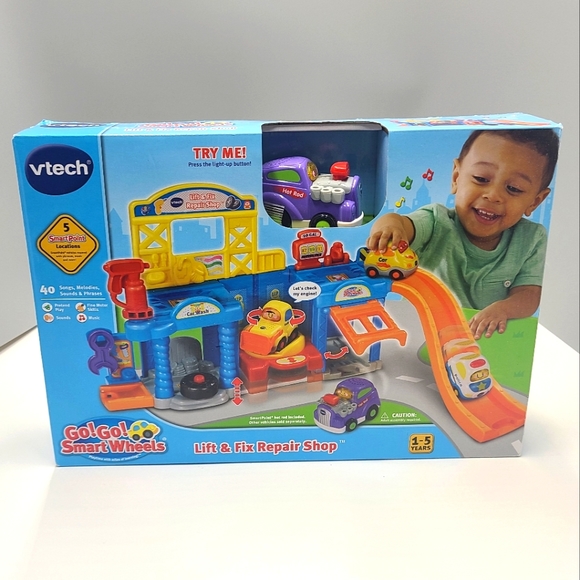 VTech Toys New Vtech Go Go Smart Wheels Lift And Fix Repair Shop
